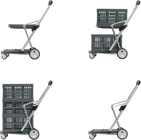 Carrinho de Compras Multifuncional e Portátil - NOVIDADE DECORA LAR 2025